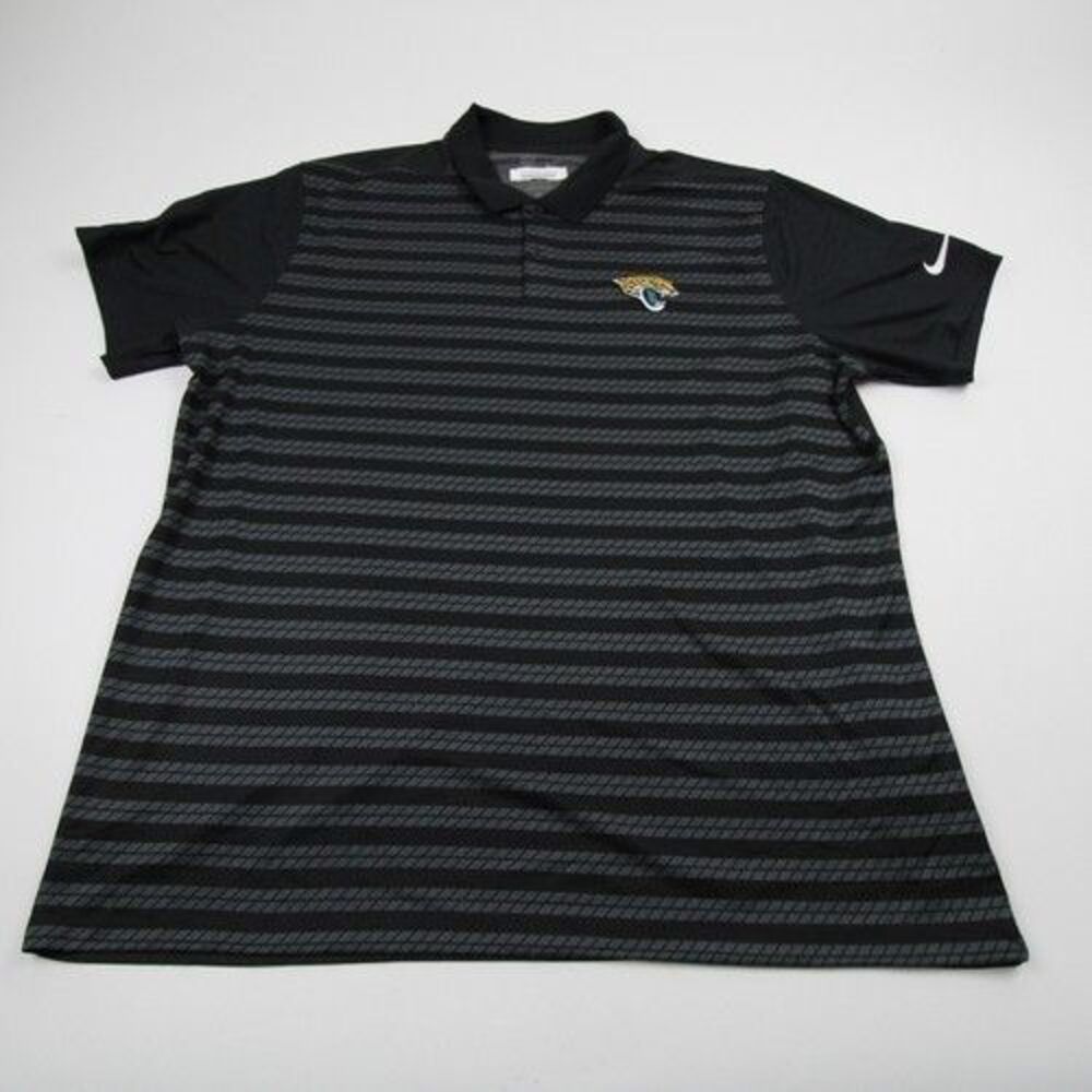 Jacksonville Jaguars Nike NFL On Field Dri-Fit Polo Men's Black/Striped Medium